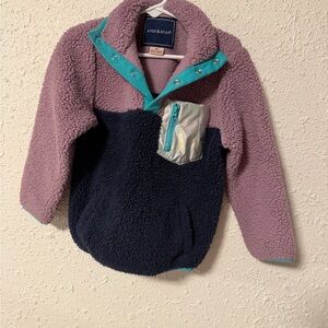 Andy & Evan Kids' Purple and Navy Fleece Jacket 4T